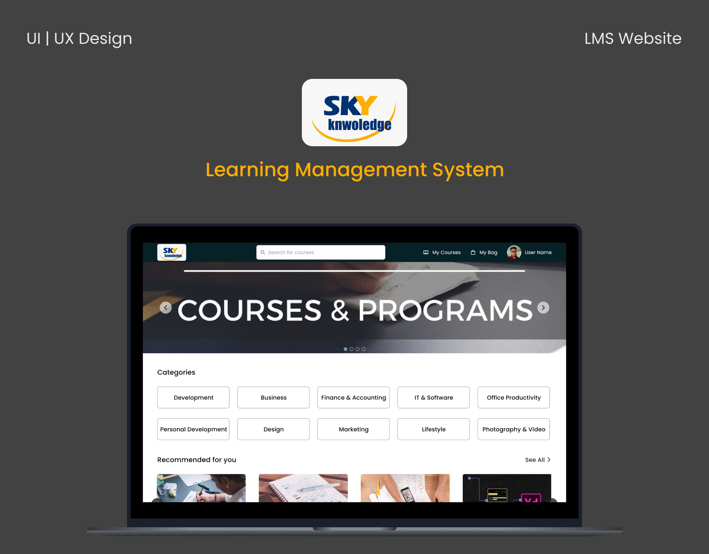 تصميم واجهات المستخدم ( UX / UI) Android, Ios و Web