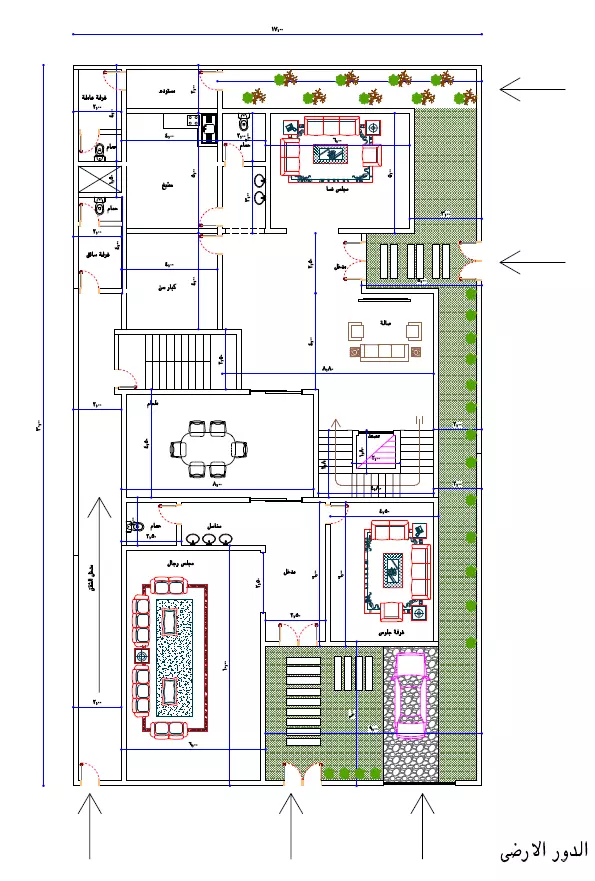 تصميم انشائي سكني احترافي 2d