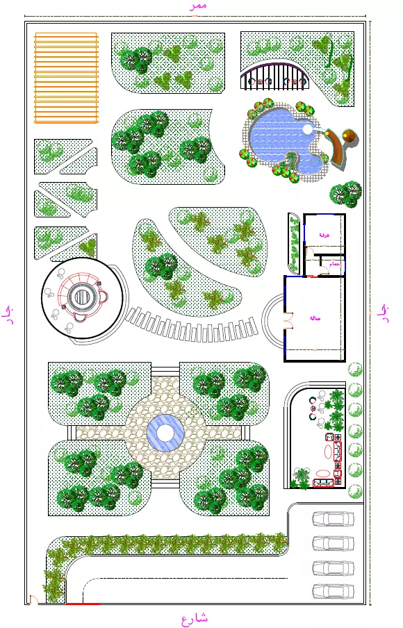 تصميم انشائي سكني احترافي 2d