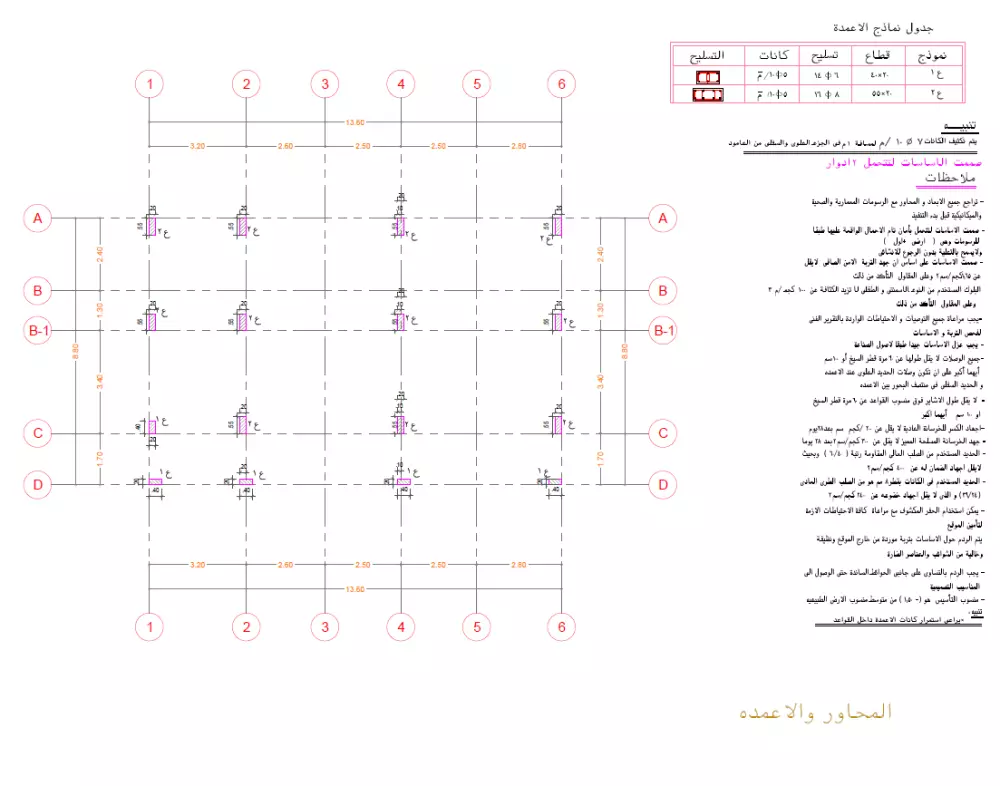 تصميم انشائي سكني احترافي 2d