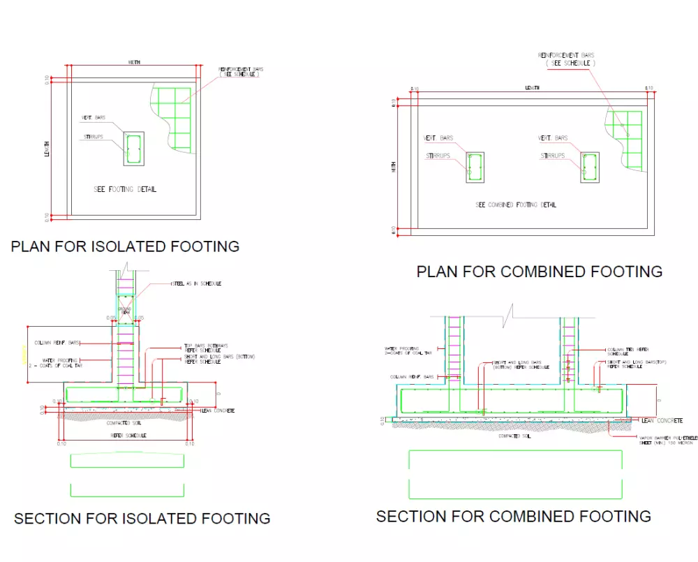 تصميم انشائي سكني احترافي 2d