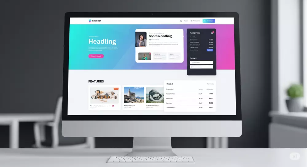 تصميم وتطوير صفحة هبوط احترافية ومتجاوبة باستخدام React وTailwind CSS