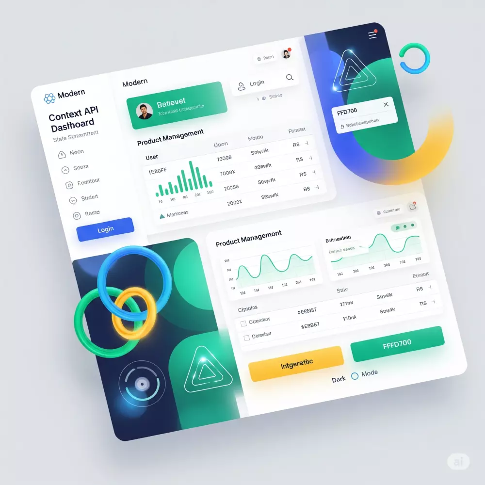 لوحة تحكم احترافية ومتجاوبة باستخدام React