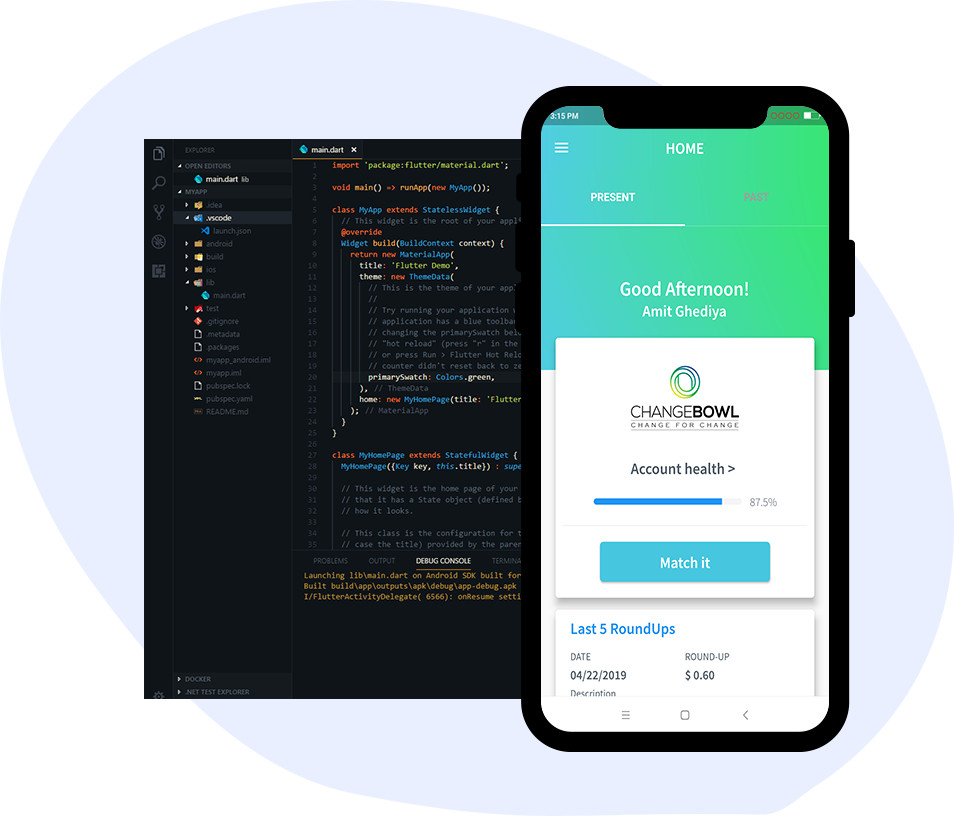 دراسة وتدريب على بناء تطبيقات الجوال بال flutter