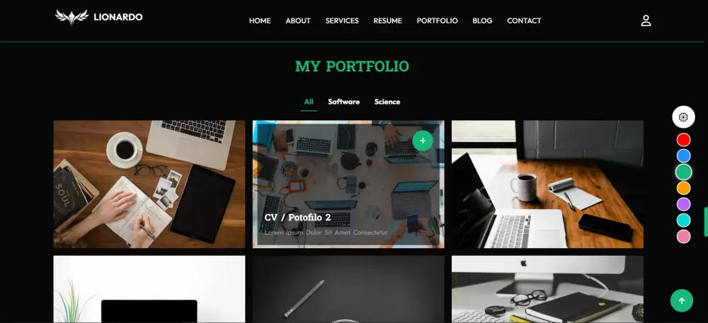 موقع شخصي (Portfolio) أحترافى لعرض أعمالك