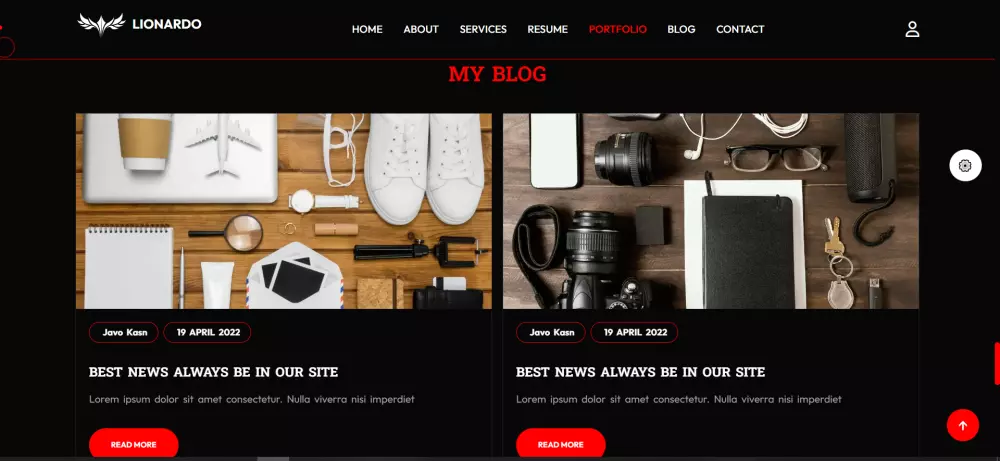 موقع شخصي (Portfolio) أحترافى لعرض أعمالك