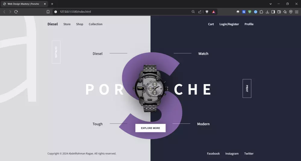 تصميم موقع ويب إحترافي حتي 7 صفحات