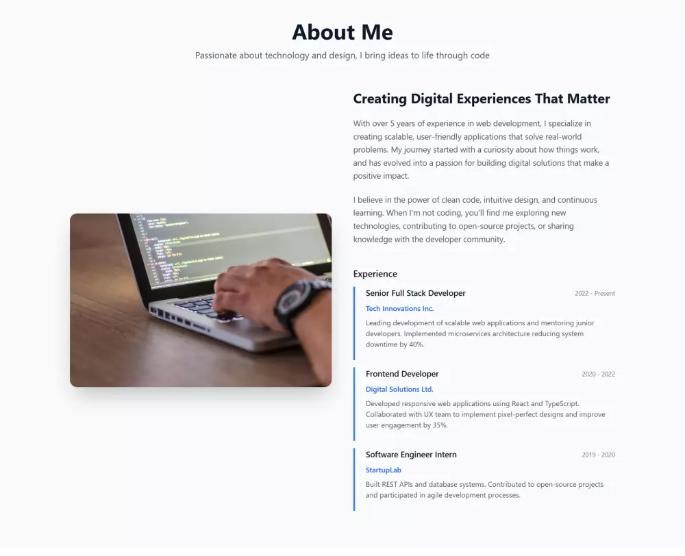 تصميم موقع شخصي احترافي على Figma