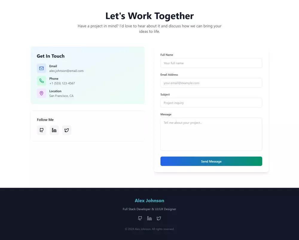 تصميم موقع شخصي احترافي على Figma