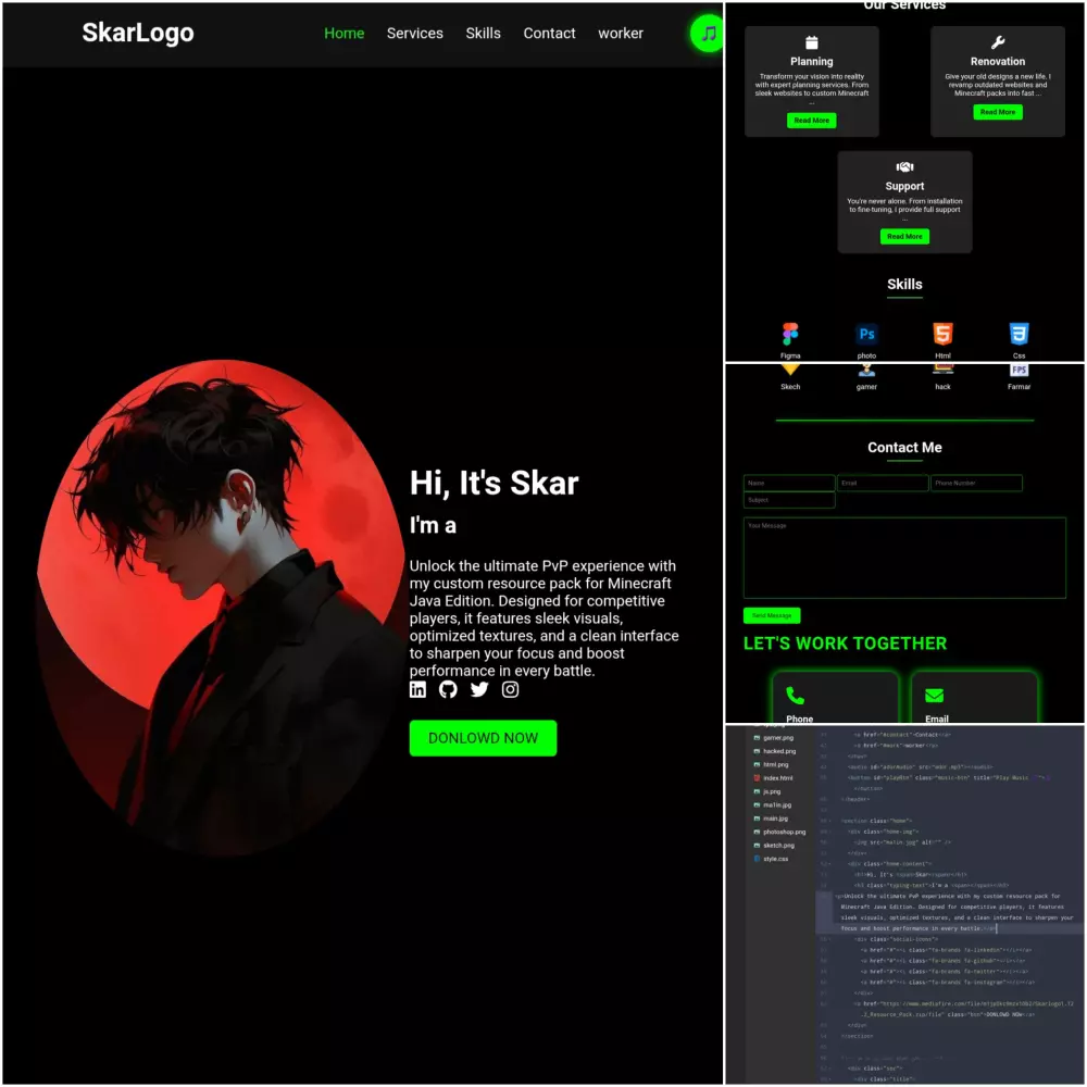 موقع جاهز كامل