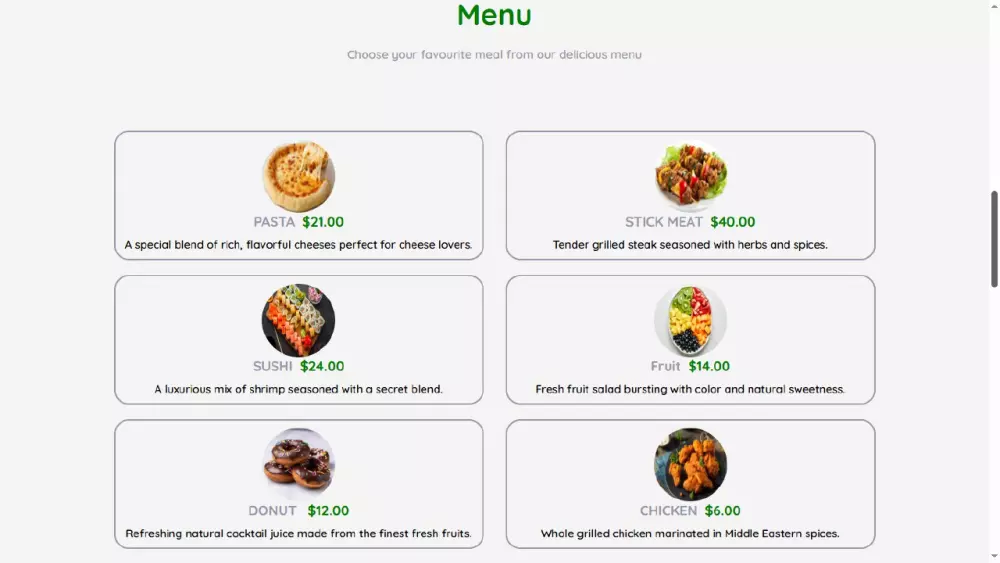 سأقوم بتصميم موقع أنيق ومتجاوب لمطعمك أو الكوفي شوب الخاص بك مكوّن من 6 صفحات باستخدام HTML، CSS،JS وTailwind CSS.