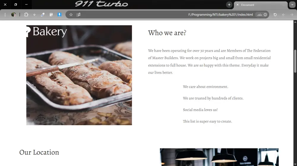 تحويل التصميم إلى كود (HTML + CSS)