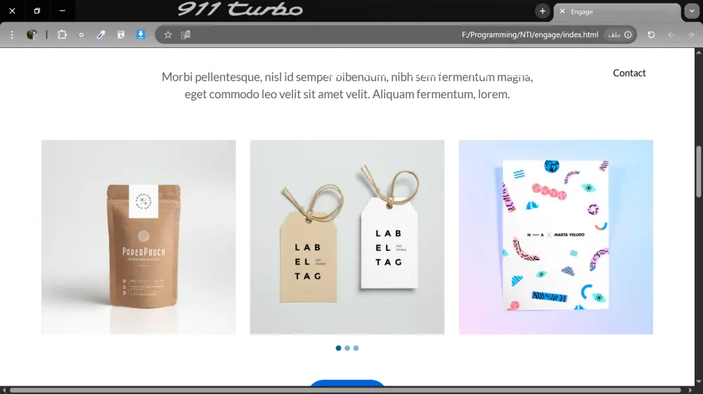 تحويل التصميم إلى كود (HTML + CSS)