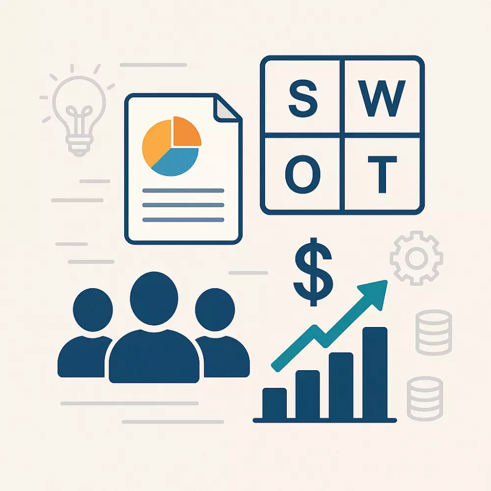 إعداد دراسة جدوى شاملة واحترافية لأي مشروع (مالية – تسويقية – تشغيلية)