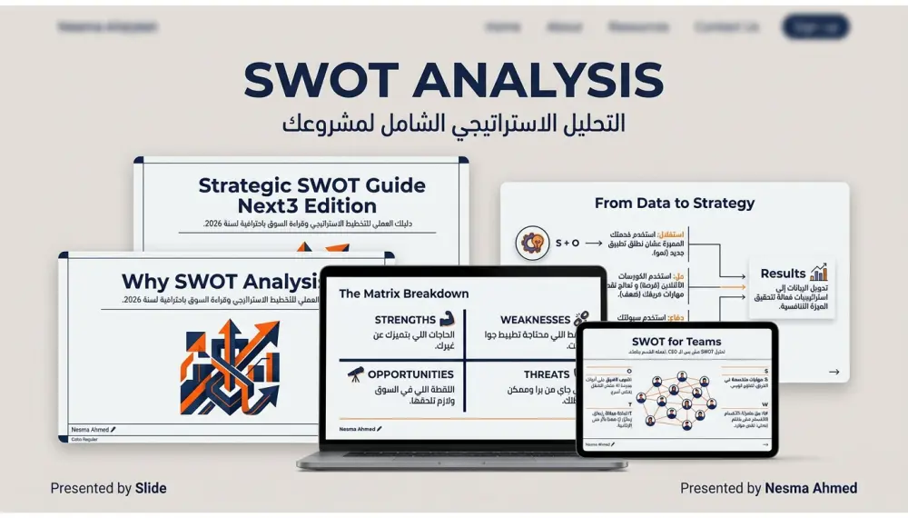 تصميم عروض تقديمية PowerPoint احترافية تعليمي، بحثي وبروفايل