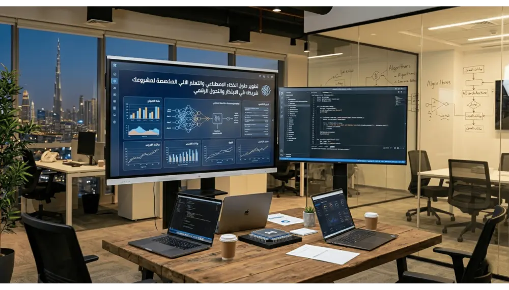 تطوير حلول الذكاء الاصطناعي والتعلم الآلي المخصصة لمشروعك