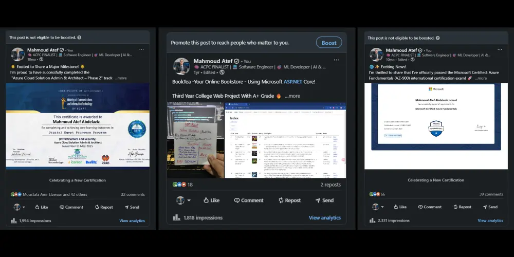 سأكتب منشورات LinkedIn احترافية لزيادة التفاعل وبناء البراند