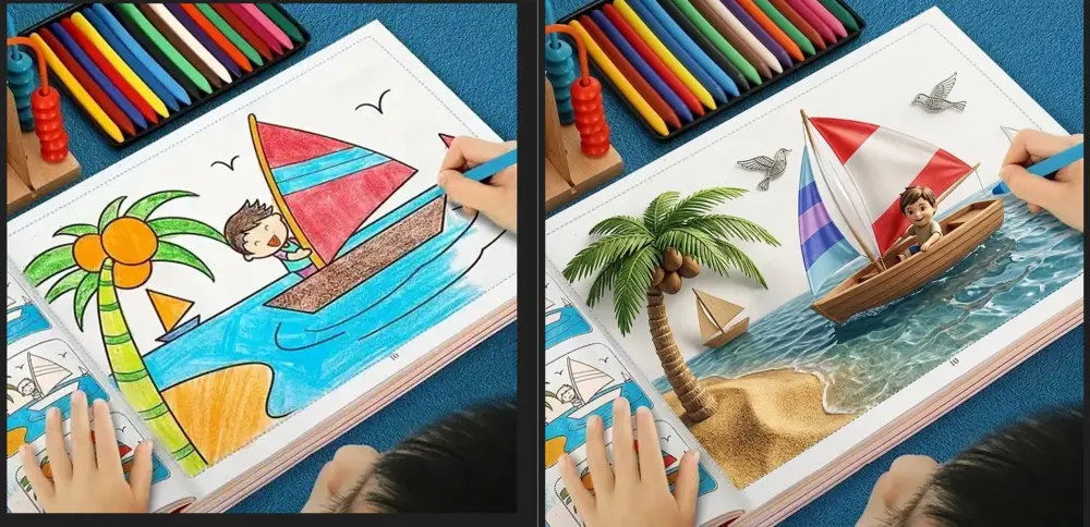 اجعل طفلك يرى خياله يتحول إلى واقع مذهل