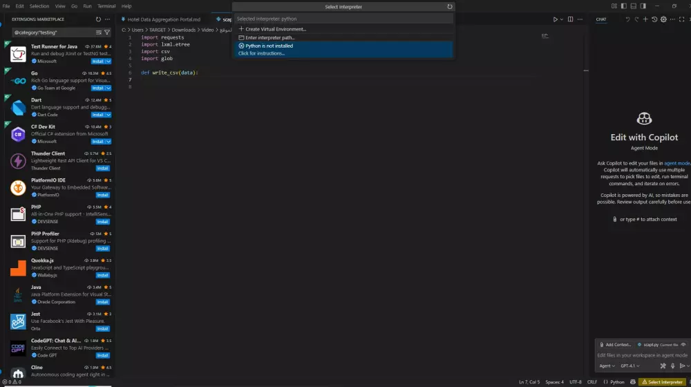 استخراج بيانات المواقع باحترافية فقط 15$ لكل 1k نتيجة من مصدر بيانات واحد, دقة وموثوقية 100%