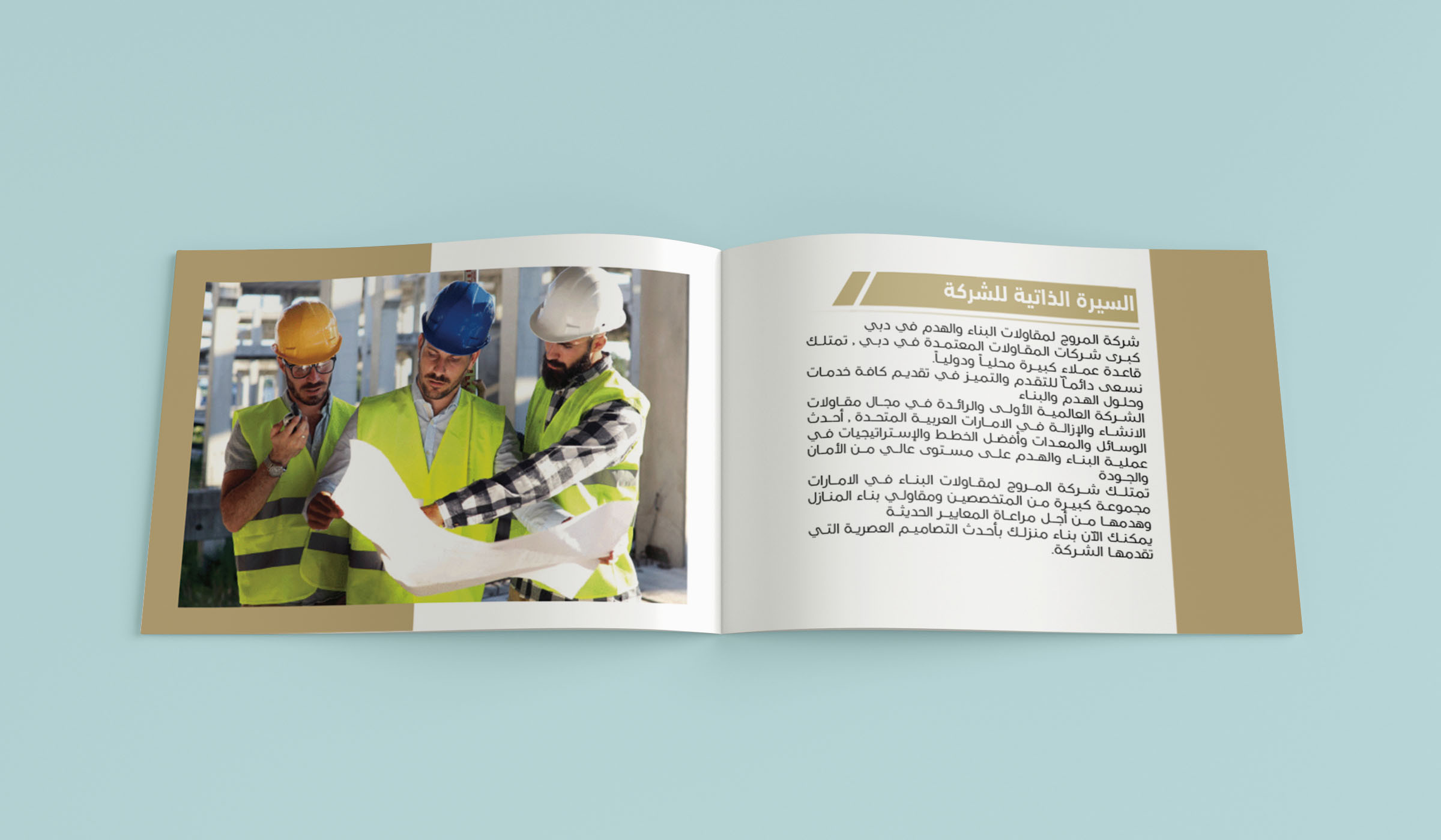 تصميم ملف تعريفي وكتيبات