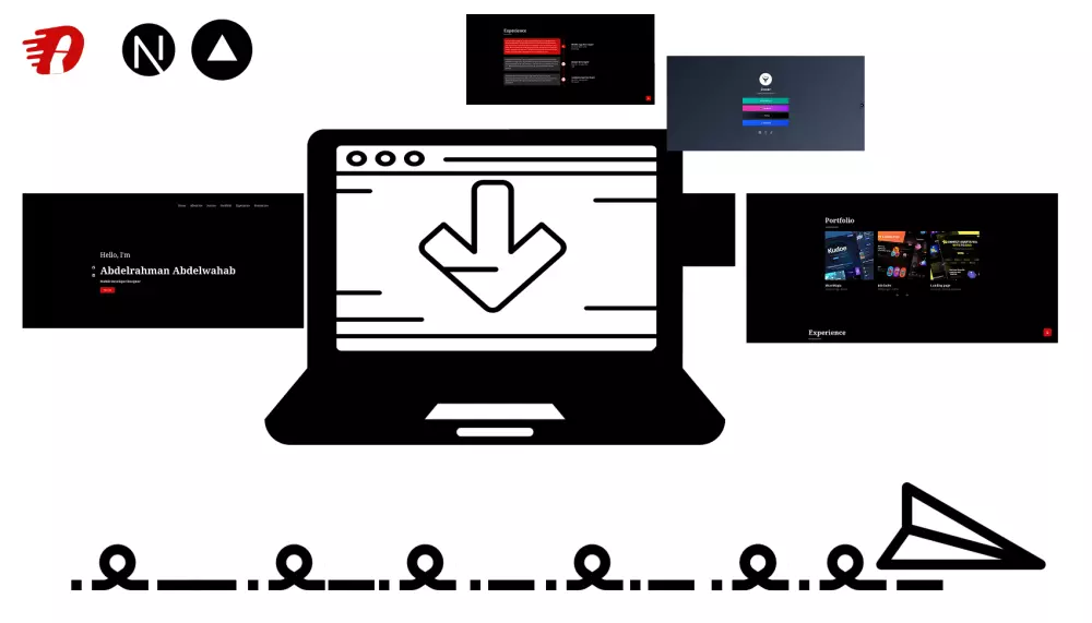 تصميم وتطوير موقع هبوط بستخدام next.js
