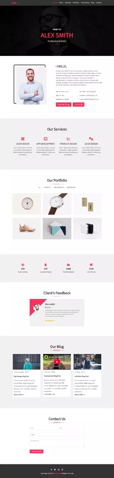 واجهة تسويقية جذابة لمنتج/خدمة باستخدام HTML وCSS