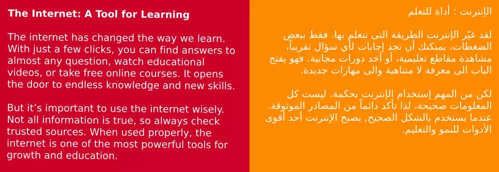 ترجمة احترافية من اللغة الانجليزية الى العربية