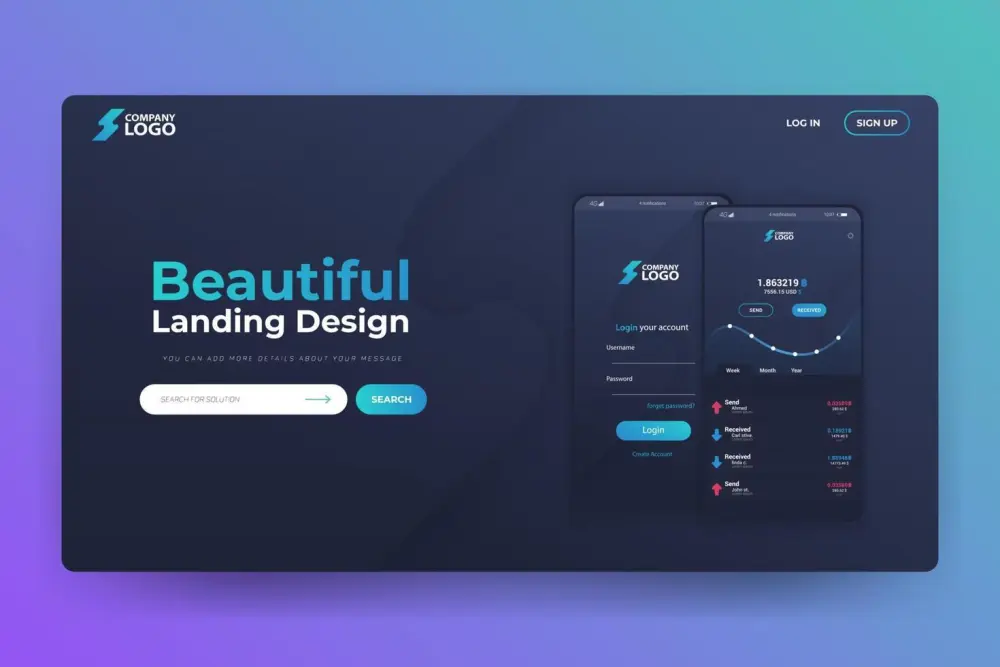 تصميم صفحة هبوط احترافية (Landing Page) من 5 أقسام UI/UX باستخدام Figma