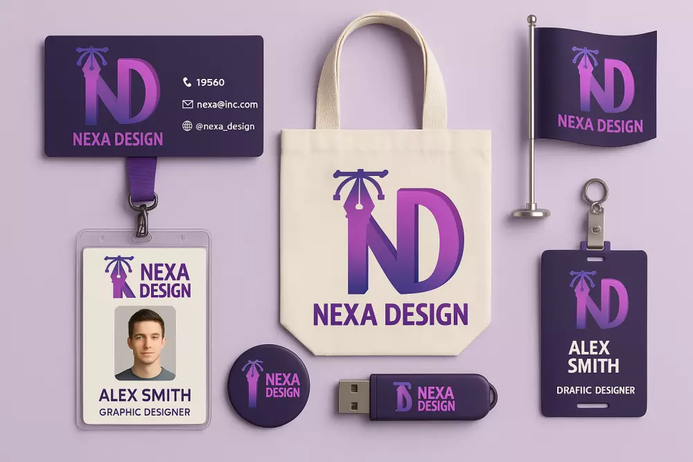 عمل هوية بصرية موحدة وجذابة