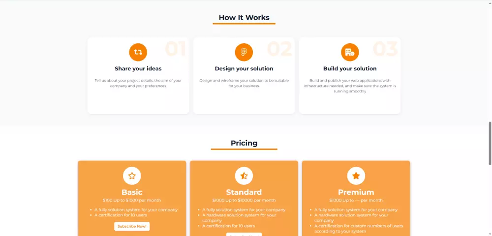 تصميم وتطوير صفحات هبوط متجاوبة Responsive Landing Page + وضع نهاري و ليلي
