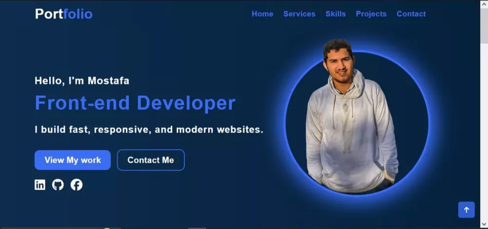 تصميم موقع Portfolio احترافي HTML/CSS — متجاوب وسريع بـ10$