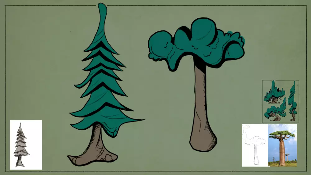 تصميم عنصر مساعد (Asset) للشخصيات والخلفيات الكرتونية 2D