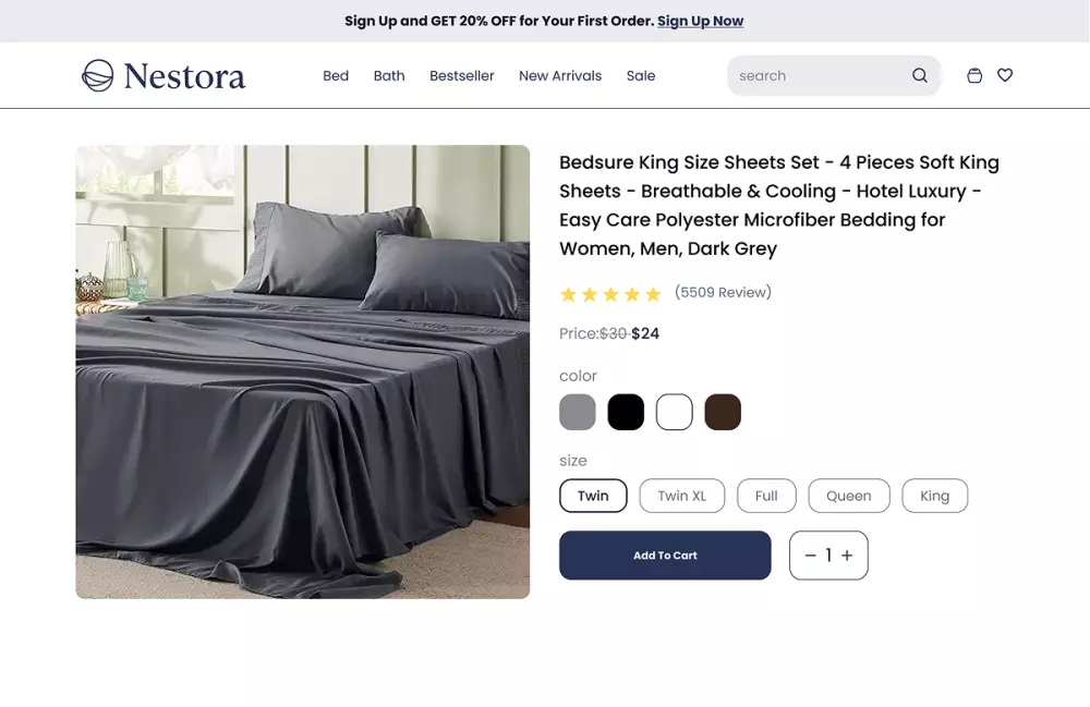 تصميم واجهه مستخدم لموقع تجاره الكترونيه