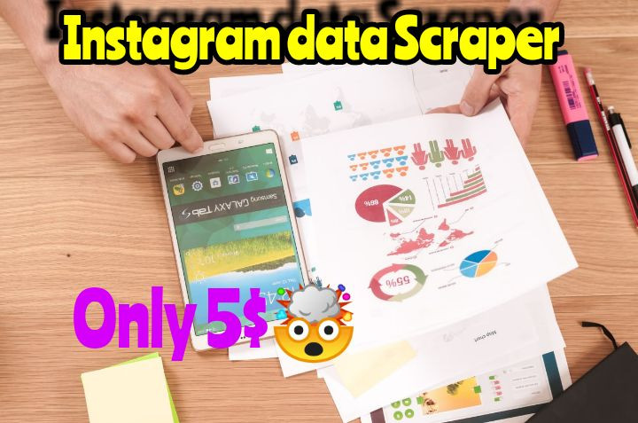 استخراج وكشط بيانات متابعين على الإنستغرام