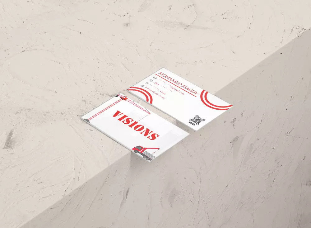 تصميم بطاقات اعمال احترافية بأسلوب عصرى مميز بوجه امامى وخلفى