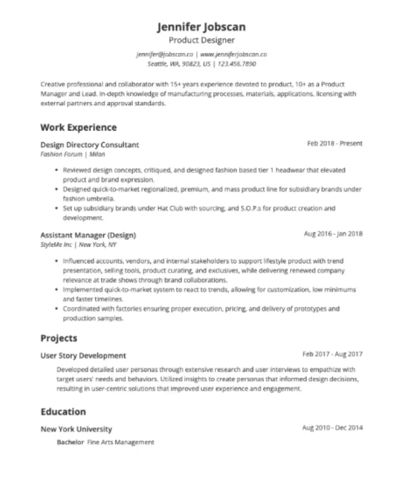 تصميم سيرة ذاتية اكاديمية متوافقة مع نظام ال ATS مع إجراء تقييم علي النظام