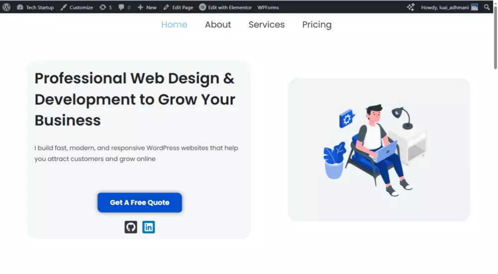 تصميم موقع ووردبريس احترافي باستخدام Elementor و Astra