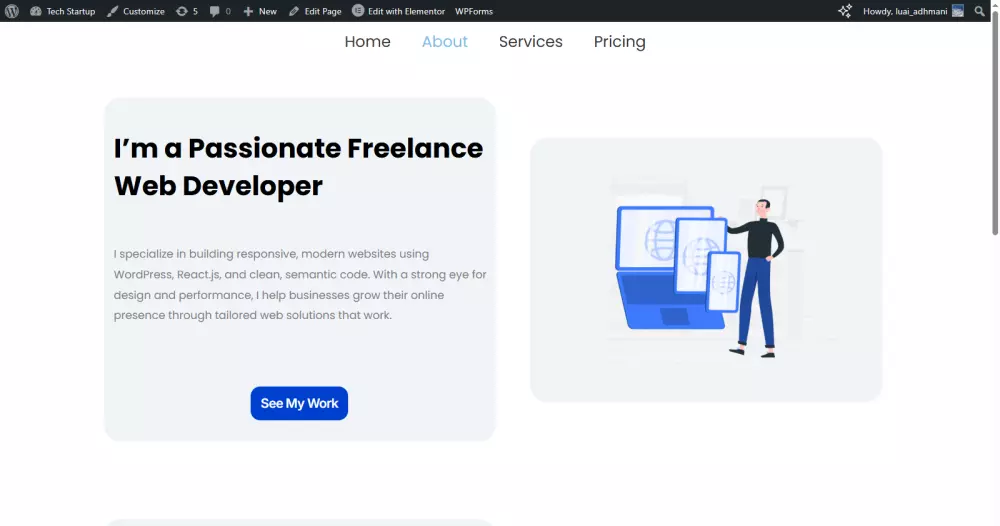 تصميم موقع ووردبريس احترافي باستخدام Elementor و Astra