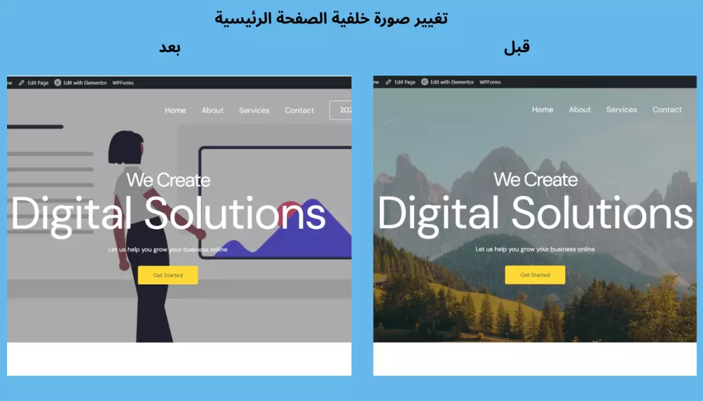 تعديل وتخصيص موقع ووردبريس | تحديث المحتوى، تصميم الأقسام