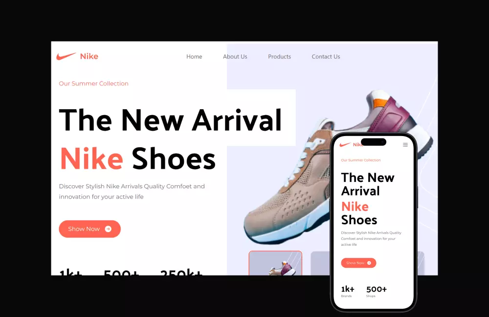 تحويل تصميم PSD / Figma / XD إلى صفحة ويب متجاوبة