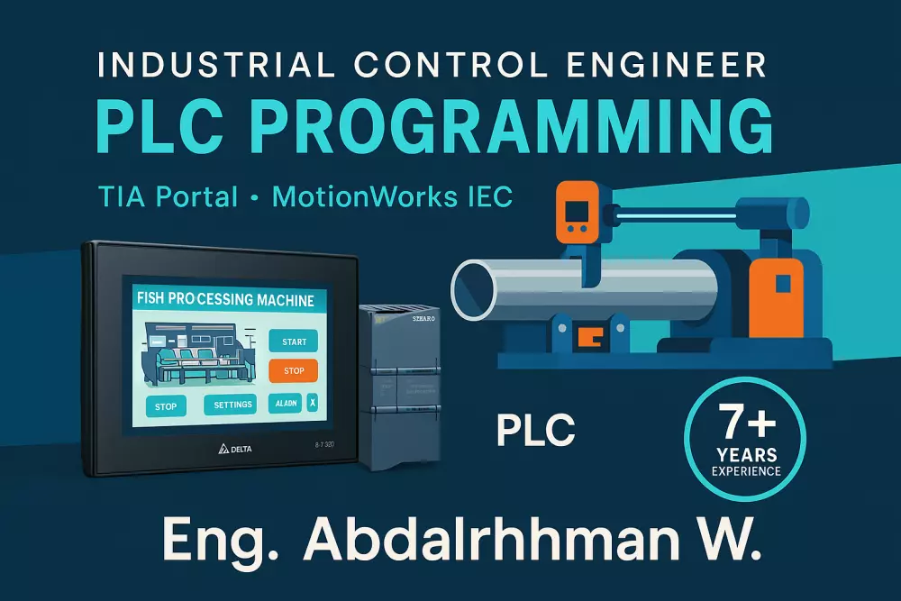 تصميم اكواد احترافيه باللغه ladder diagram و FBD  لشركات,Siemens,Schneider, Mitsubishi and delta