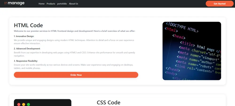 تطوير واجهة موقع باستخدام Angular و HTML و CSS