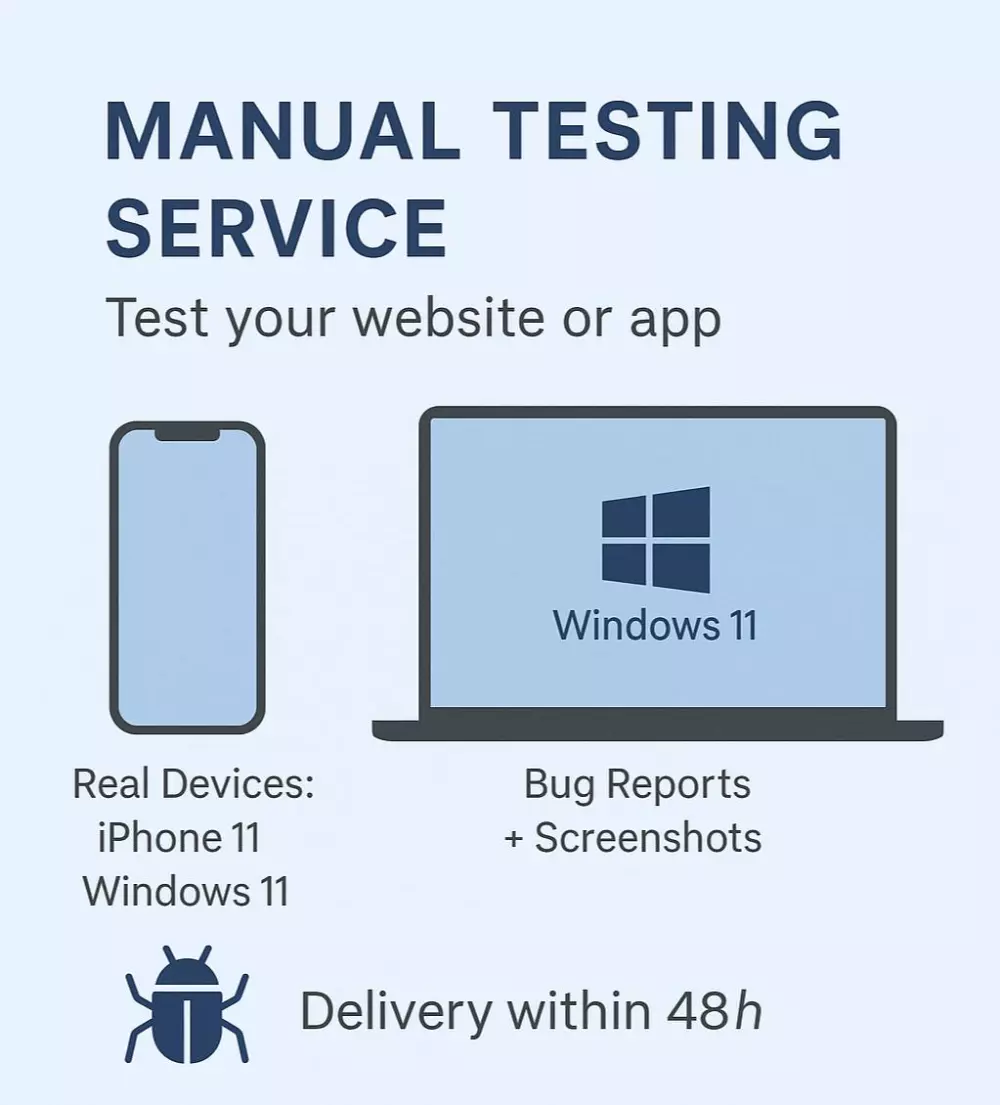 اختبار يدوي لموقعك أو تطبيقك واكتشاف الأخطاء (Manual Testing)