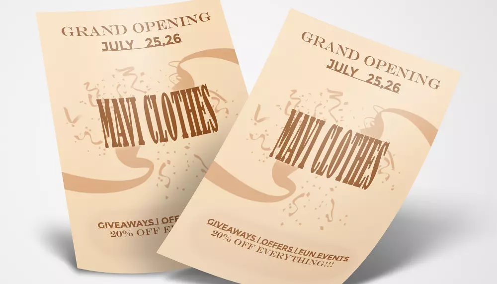 تصميم فلاير إعلاني احترافي يجذب الانتباه