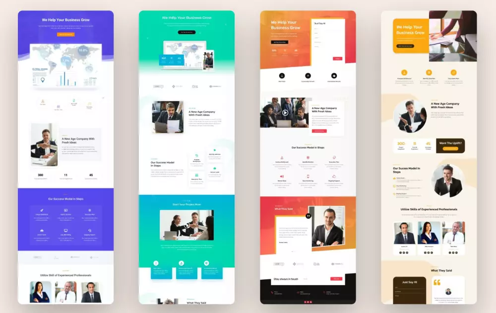 تصميم وتطوير صفحة هبوط Landing Page متوافقة مع جميع الشاشات