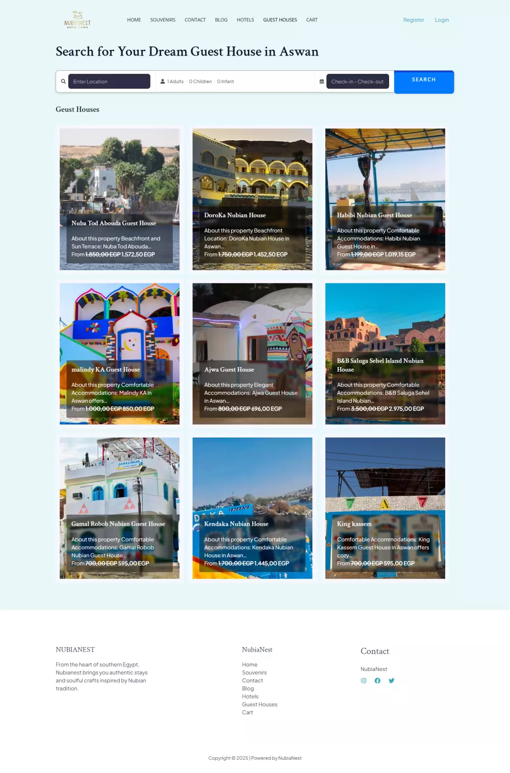 تصميم موقع سياحي احترافي بالوردبريس للترويج للوجهات والفنادق