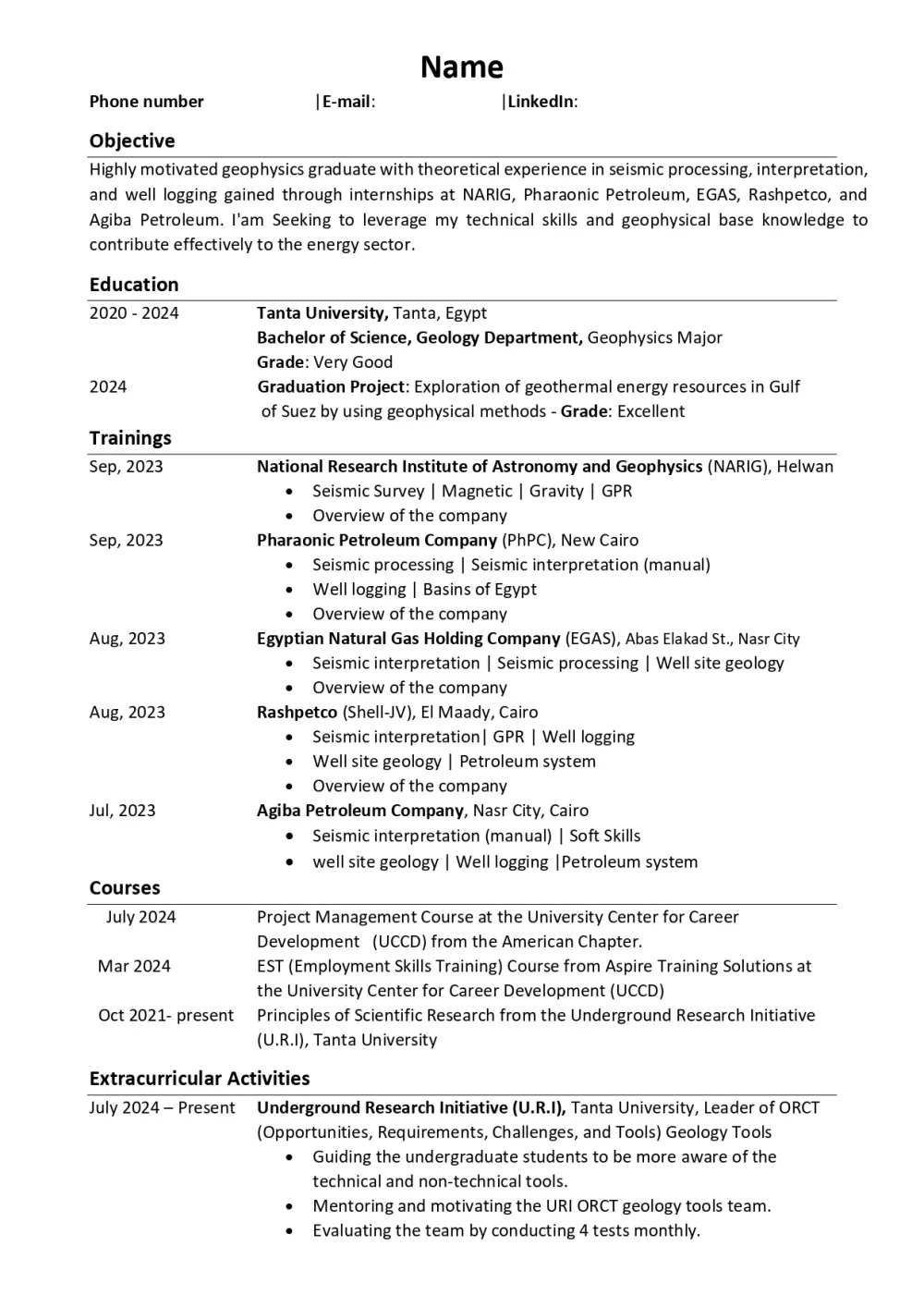 كتابة سيرة ذاتية احترافية