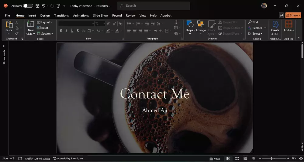 تصميم باوربوينت احترافي مناسب للموضوع المطلوب
