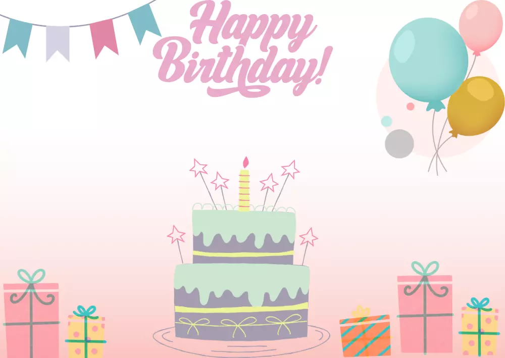 بطاقة تهنئة عيد ميلاد