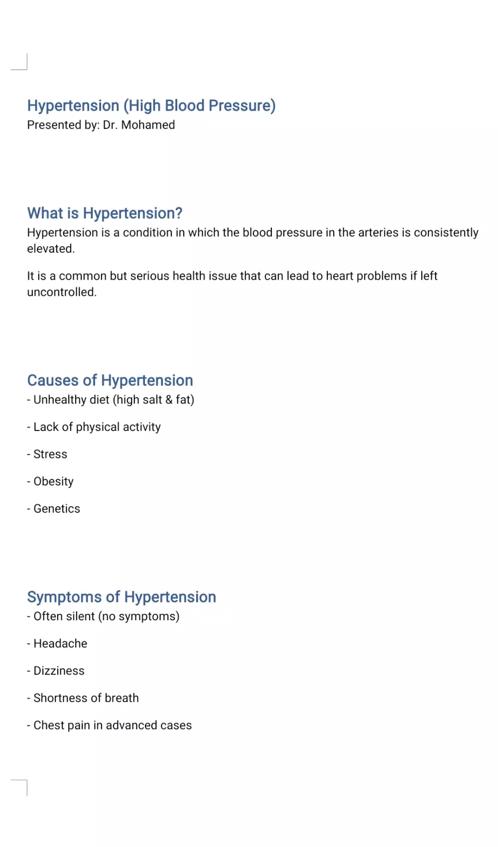 > تلخيص مقالات وملفات طبية أو عامة باحتراف وتنظيم PDF وWord